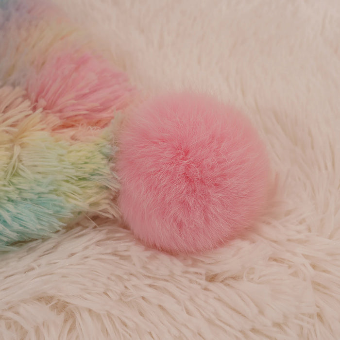 Soft Rainbow Fluffy plush blanket Bedspread bed plaid on the sofa cover cute room decor baby kids blankets for beds hairball