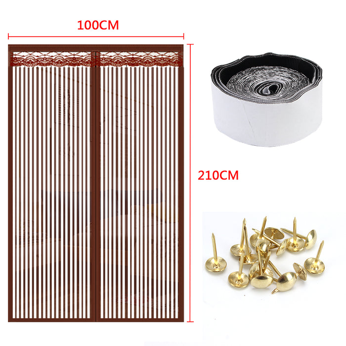 Hands-free Magnetic Door Curtain Net Automatic Closing Door Screen Mesh Custom Size Anti Mosquito Insect Fly Bug Mosquito Net