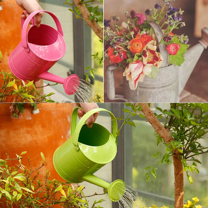 1.5L Iron Watering Can  Bonsai Plant Shower Tool Gardening Water Pot Sprinkled Kettle Garden Irrigation Spray Bottle