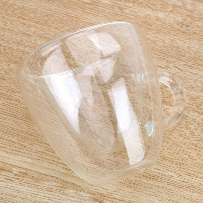 180ml/240ml Drinkware Double Glass Mug Heat-Resisting Heart Love Shaped Tea Beer Juice Coffee Cups