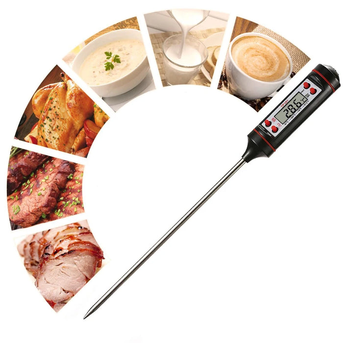 Kitchen Digital BBQ Food Thermometer Meat Cake Candy Fry Grill Dinning Household Cooking Thermometer Gauge Oven Thermometer Tool