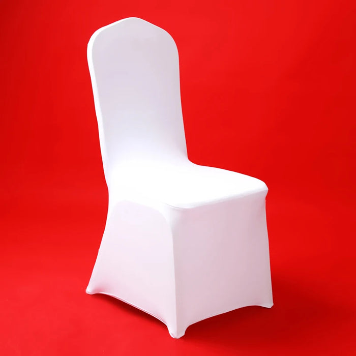 50/100pcs White Chair Covers Wedding Party Spandex Chair Slipcover