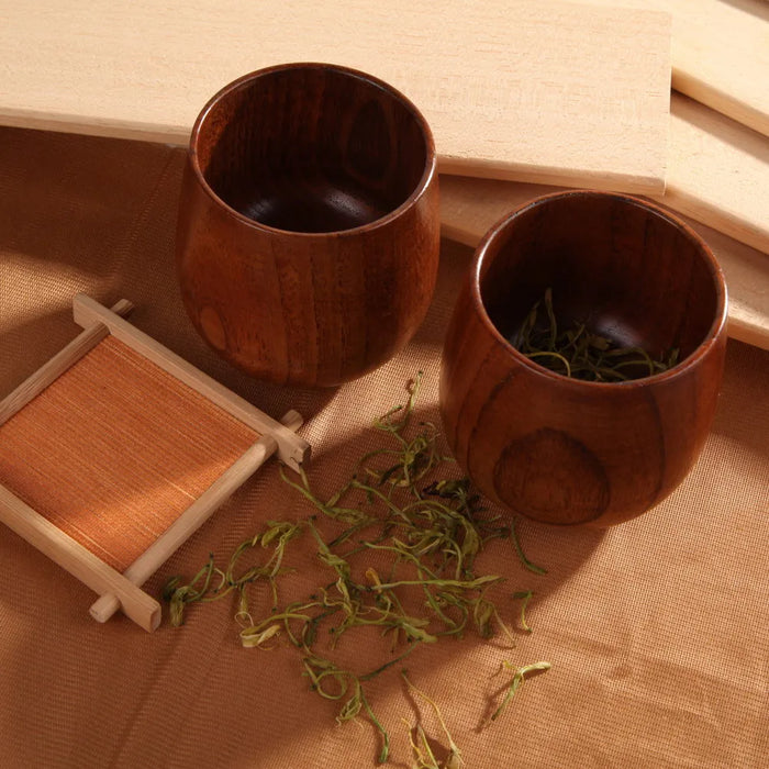 1-8 Pcs Wooden Cups Primitive Handmade Natural Spruce High Quality Wooden Cup Mug Breakfast Beer Milk Drinkware Product