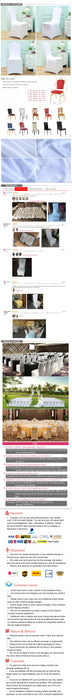 White Wedding Chair Cover 50/100pcs