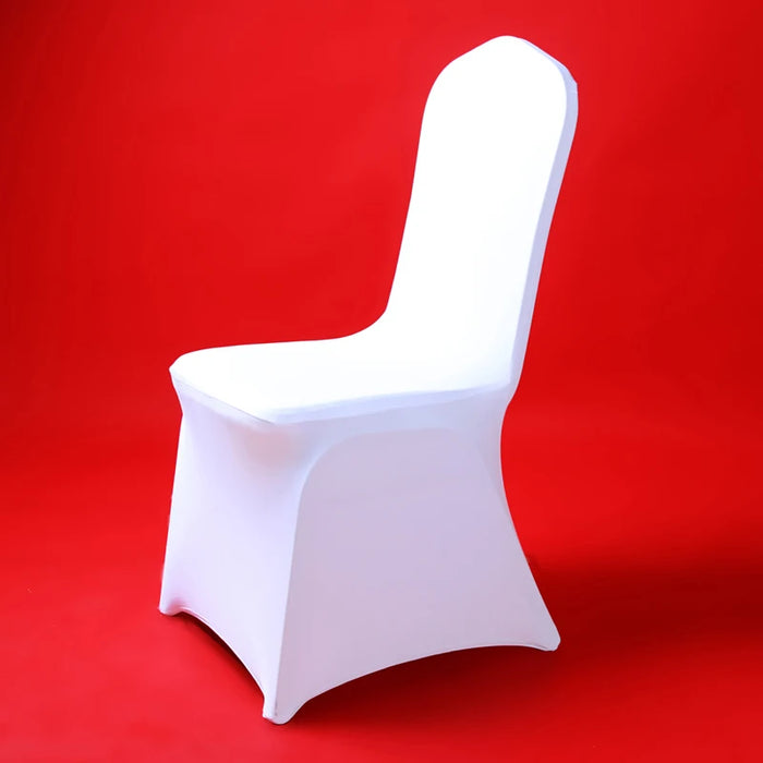 50/100pcs White Chair Covers Wedding Party Spandex Chair Slipcover