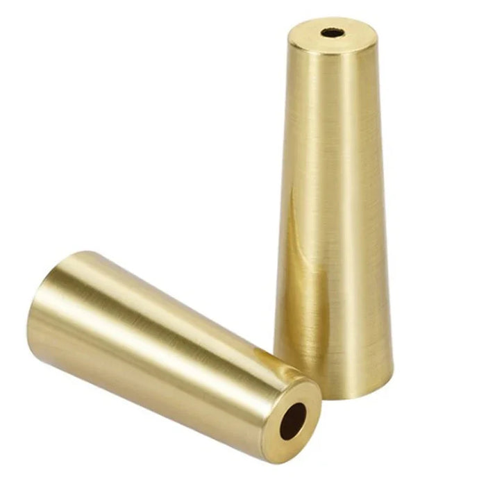 Leg Cover Foot Solid Copper Tip Brushed Brass Table Chair Cylinder/Cone  Protect Decor Bottom Safe Pad