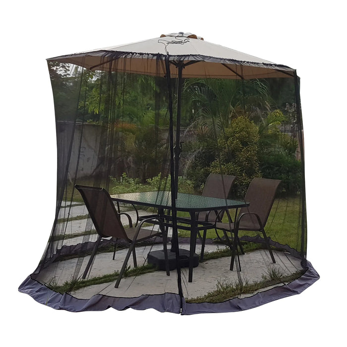 Umbrella Mosquito Net Round Hanging Patio Umbrella Net For Bed Door Canopy Mosquito Control Netting For Camping Garden Yard Ten