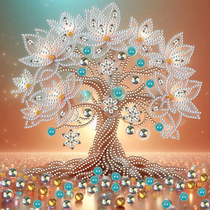 30*30cm 5D DIY Tree Decoration Partial Special Shaped Drill Diamond Painting Kit Diamond Embroidery Crafts for Wall Home Decor