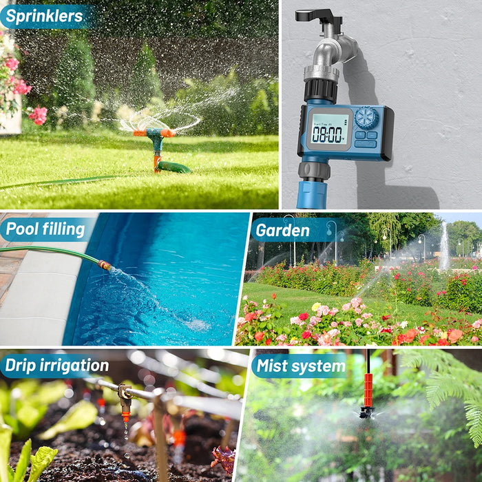 Automatic Sprinkler Timer Intelligent Irrigation Programmer Equipment Waterproof Digital Irrigation Timer for Lawns Yard