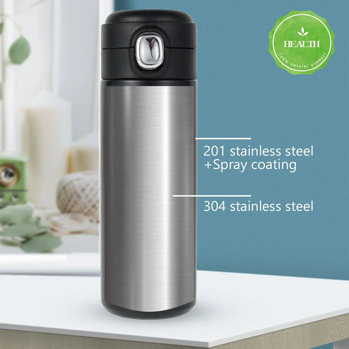 420ml Stainless Steel Thermos Double Wall Thermal Bottle Travel Mug Tea Coffee Vacuum Water Cup Thermocup Outdoor Drinking Cup