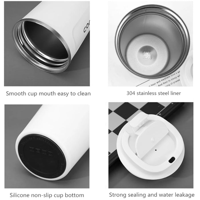 Leak_Proof Travel Thermo Cup Car Thermos Mug 380/510ML Thermo Cafe Coffee Mug for Tea Water Coffee Double Stainless Steel