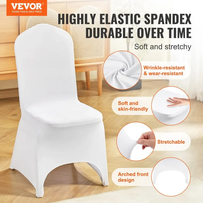 VEVOR Wedding Chair Covers  Chair Cover Spandex Stretch Slipcover for Restaurant Banquet Hotel Dining Party Universal