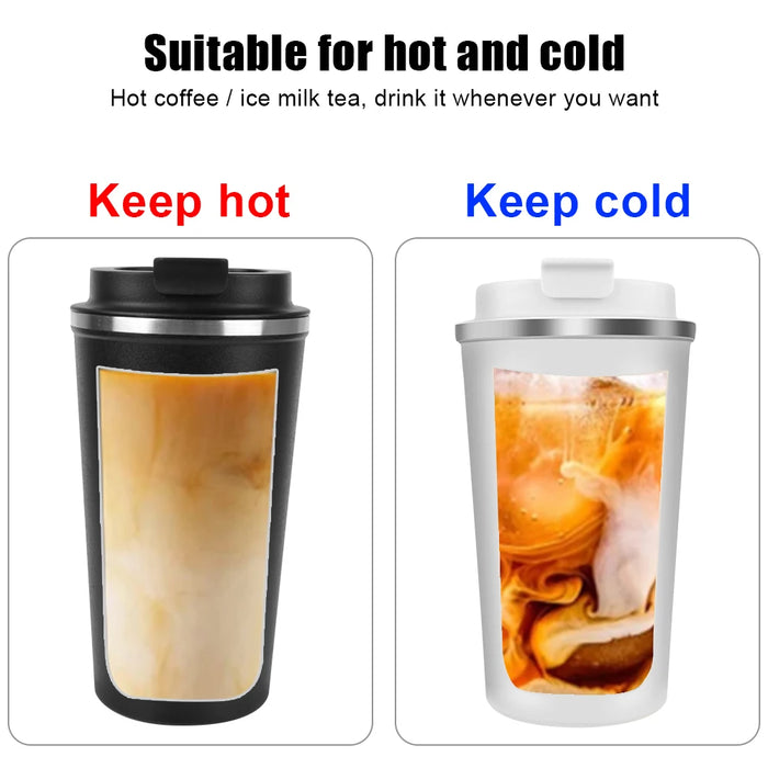 Leak_Proof Travel Thermo Cup Car Thermos Mug 380/510ML Thermo Cafe Coffee Mug for Tea Water Coffee Double Stainless Steel