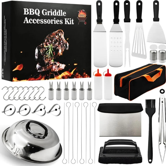 41 Pcs Grill Tools Utensils Set Griddle Accessories Kit for Outdoor Grilling BBQ Gift for Men Grill Utensils Set