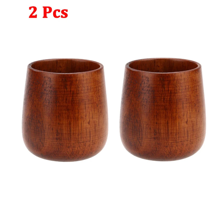 1-8 Pcs Wooden Cups Primitive Handmade Natural Spruce High Quality Wooden Cup Mug Breakfast Beer Milk Drinkware Product