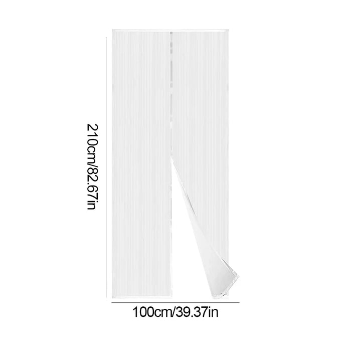 100x210CM Magnetic Screen Door Curtain Automatic Closing Mosquito Net Curtain Pet and Kid Friendly for Balcony Doors Living Room