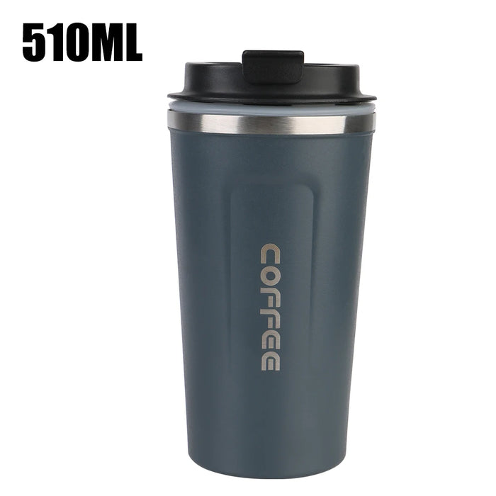 Leak_Proof Travel Thermo Cup Car Thermos Mug 380/510ML Thermo Cafe Coffee Mug for Tea Water Coffee Double Stainless Steel