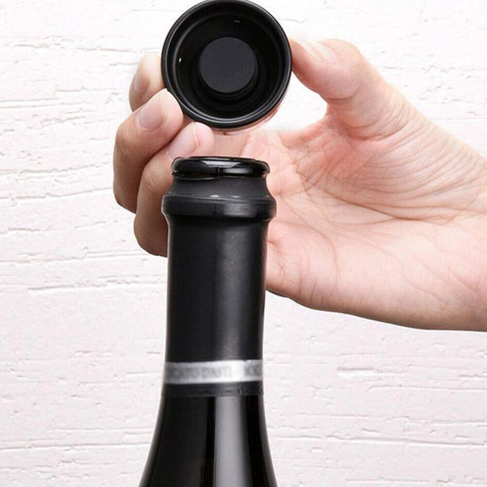 Vacuum Red Wine Bottle Cap Stopper Silicone Sealed Champagne Bottle Stopper Vacuum Retain Freshness Wine Plug Bar Tools