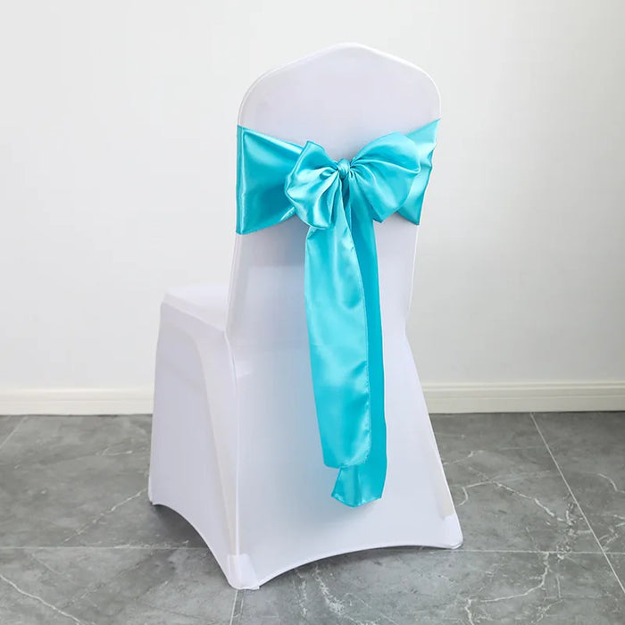 h these exquisite satin chair sashes in elegant sage green. Ideal for weddings, banquets, and parties, this pack of 10 luxurious