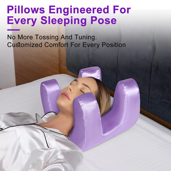 Face Pillow for Wrinkles Memory Foam Pillow Beauty Sleep Pillows Soft Anti-cervical Spine Resilience Wrinkles-aging Pillow