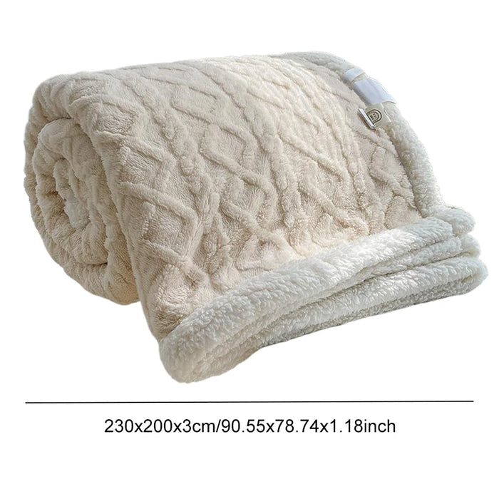 Winter Blanket Lamb Fleece Thick Double Side Super Soft Flannel Throw Blanket for Sofa Bed Cozy Comfortable Warm Throw Bedspread