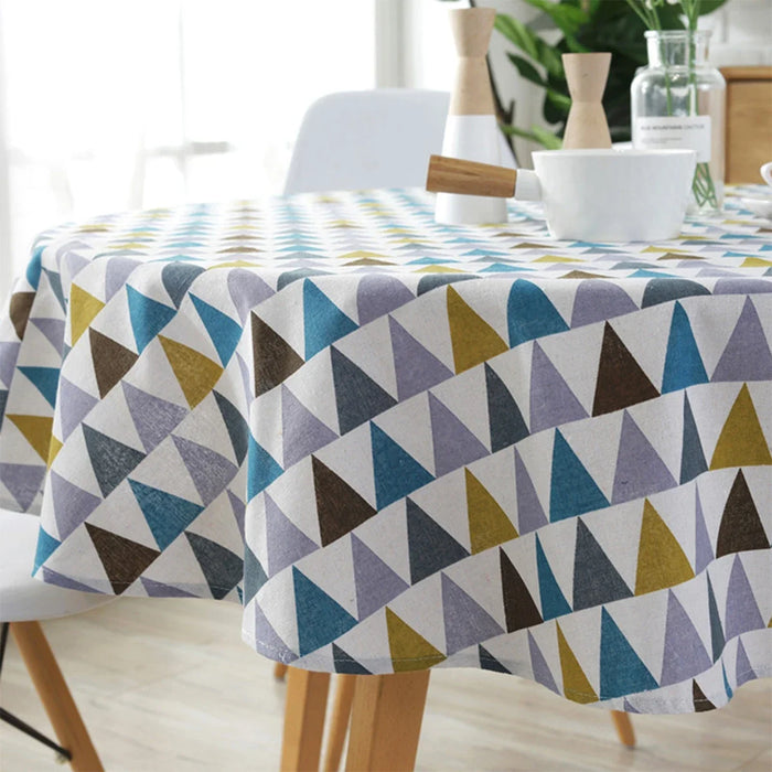 Round Tablecloth 47''/59''/39'' Washable Table Cloth Decorative Table Cover for Indoor and Outdoor Holiday Home Christmas