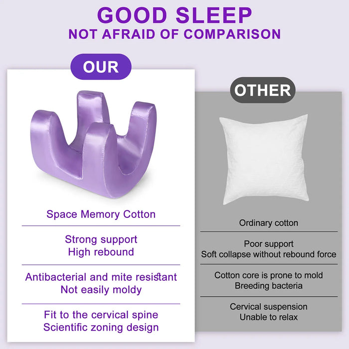 Face Pillow for Wrinkles Memory Foam Pillow Beauty Sleep Pillows Soft Anti-cervical Spine Resilience Wrinkles-aging Pillow