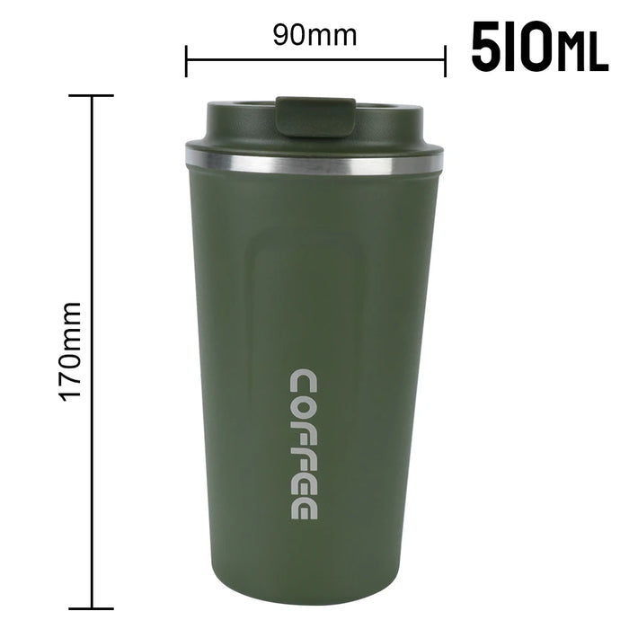 Leak_Proof Travel Thermo Cup Car Thermos Mug 380/510ML Thermo Cafe Coffee Mug for Tea Water Coffee Double Stainless Steel