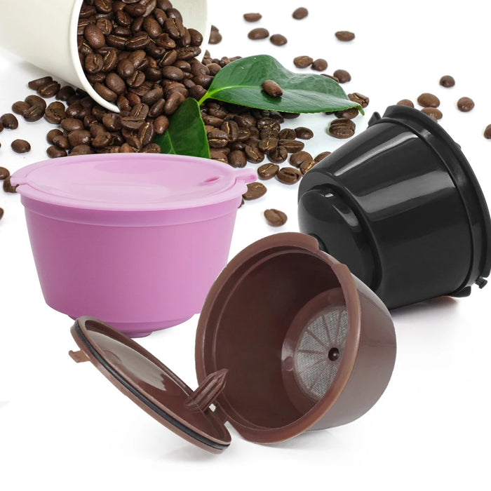 5pcs coffee capsule cup filter Refilling Filter Coffeeware Refillable Machine Reusable Plastic Pods Gift Coffee Capsule Strainer