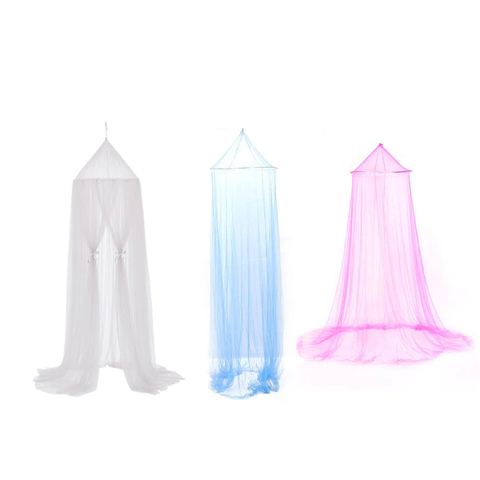 Bed Canopy Polyester Hanging Mosquito Net Princess Foldable Dome Bed Bed Canopy Elegant Fairy Lace Dossels Bedcover For Baby