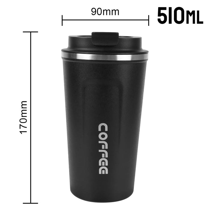 Leak_Proof Travel Thermo Cup Car Thermos Mug 380/510ML Thermo Cafe Coffee Mug for Tea Water Coffee Double Stainless Steel