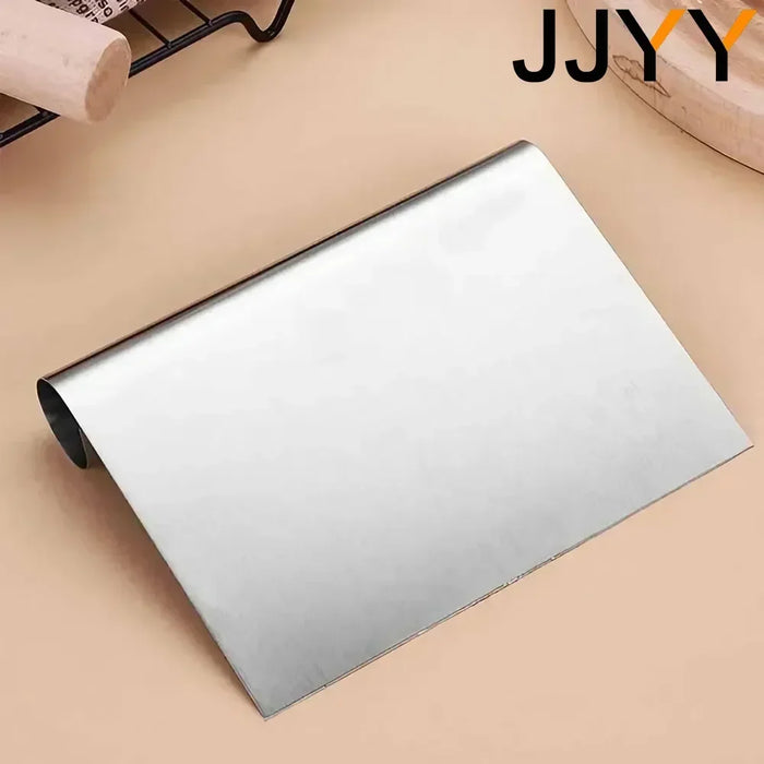 JJYY Multi-purpose Stainless Steel with Scale Cutting Knife Cake Scraper Nougat Dough Slicer Kitchen DIY Baking Decoration Tools