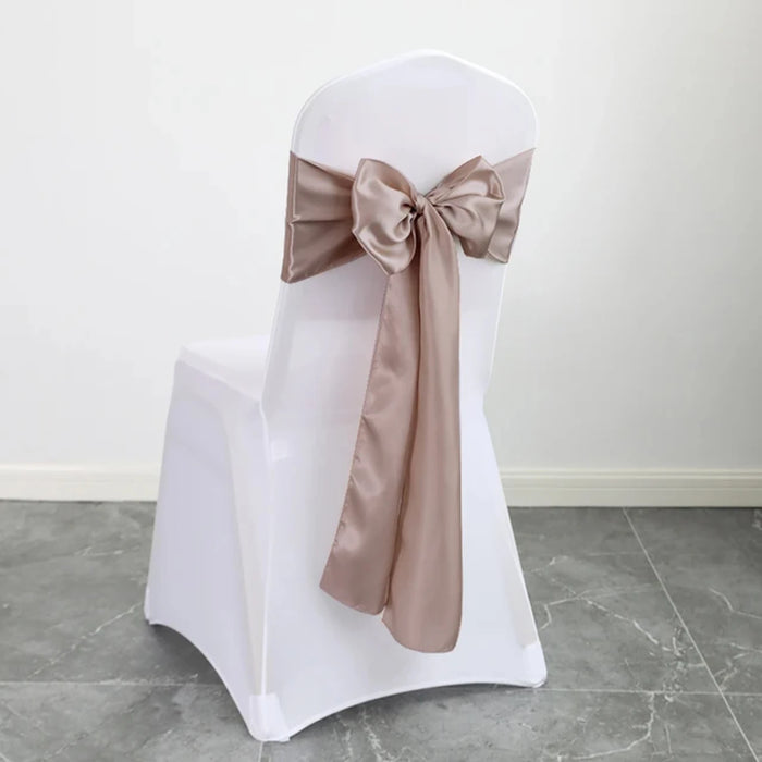 h these exquisite satin chair sashes in elegant sage green. Ideal for weddings, banquets, and parties, this pack of 10 luxurious