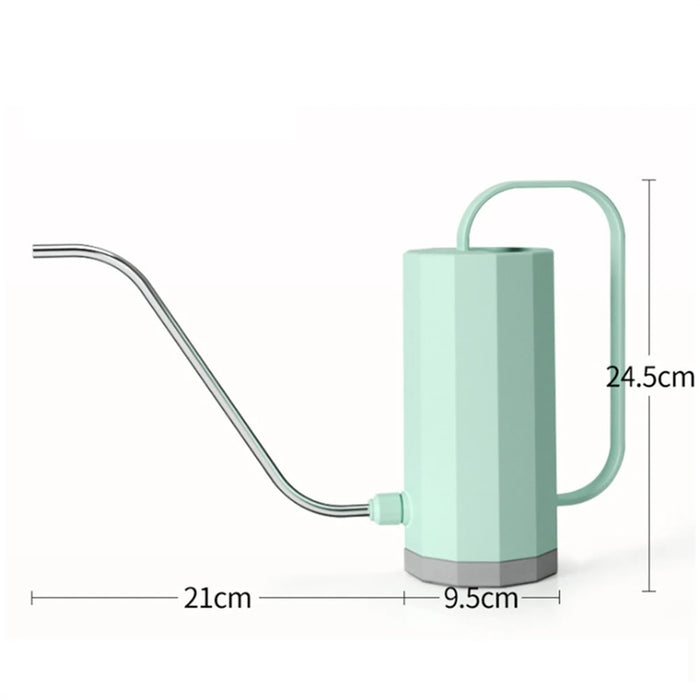 1000ml Plant Watering Can Stainless Steel Curved Mouth Curved Mouth Watering Can Household Removable Nozzle for Bonsai Succulent