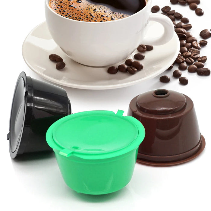 5pcs coffee capsule cup filter Refilling Filter Coffeeware Refillable Machine Reusable Plastic Pods Gift Coffee Capsule Strainer