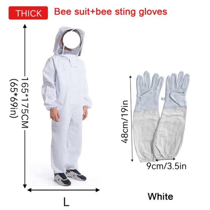 Full Body Professional Beekeeping Suit with Safty Veil for Unisex Children - High Quality Beekeepers Clothes for Ultimate Protec