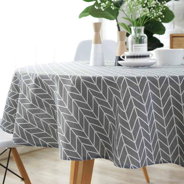 Round Tablecloth 47''/59''/39'' Washable Table Cloth Decorative Table Cover for Indoor and Outdoor Holiday Home Christmas