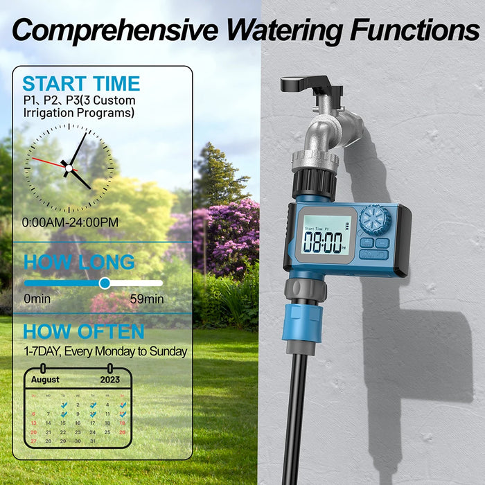 Automatic Sprinkler Timer Intelligent Irrigation Programmer Equipment Waterproof Digital Irrigation Timer for Lawns Yard