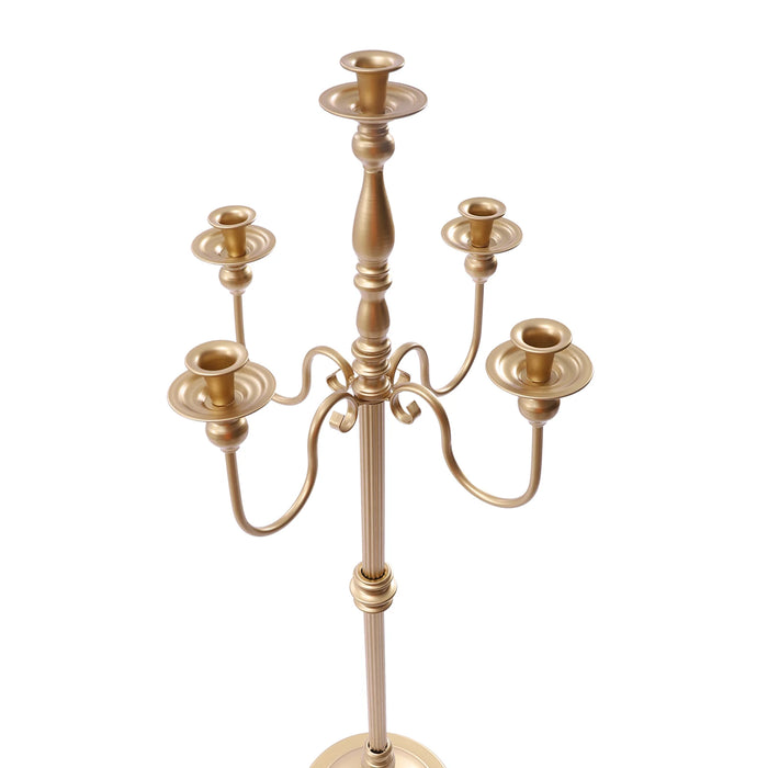 50inch Gold Pillar Candle Holder Candelabra Floral Centerpiece Stand Wedding Party Event Decoration