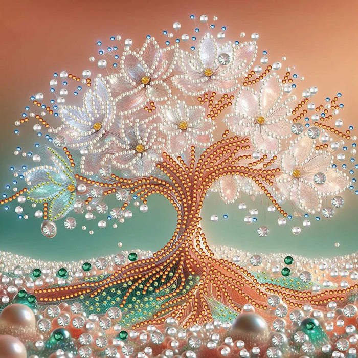 30*30cm 5D DIY Tree Decoration Partial Special Shaped Drill Diamond Painting Kit Diamond Embroidery Crafts for Wall Home Decor