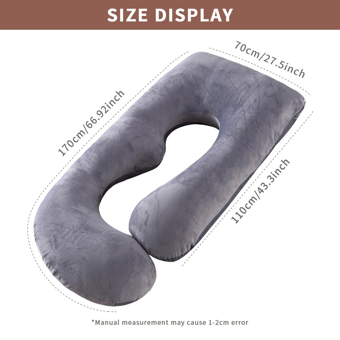 Pregnancy Pillows for Sleeping, U Shaped Full Body Maternity Pillow with Removable Cover - Support for Belly for Pregnant Women