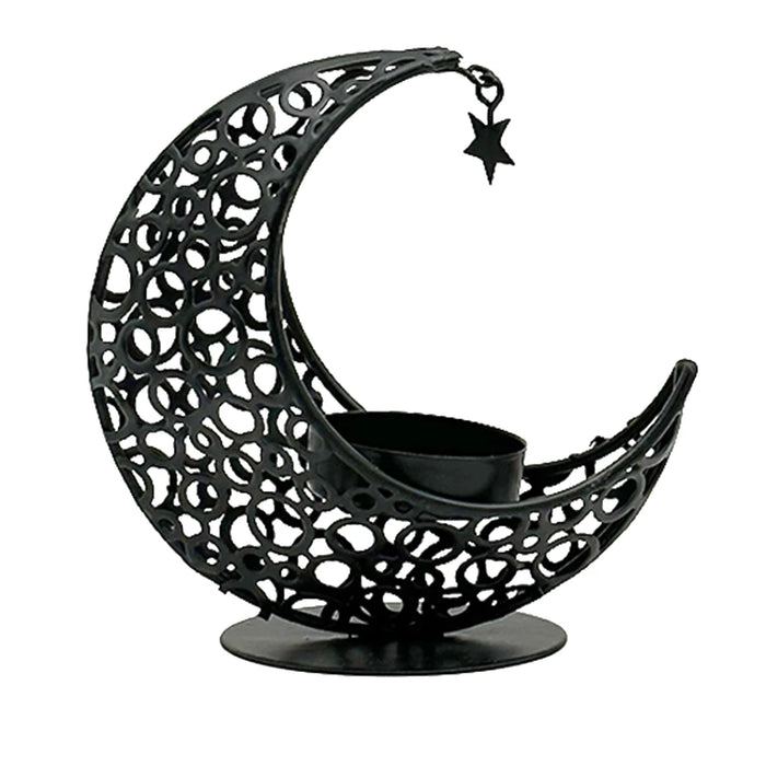 Eid Mubarak Candle Holder Metal Moon Candle Holder Home Islamic Muslim Party Decor Ramadan Decoration Eid Mubarak Table Decor