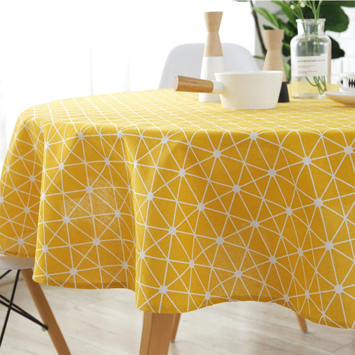 Round Tablecloth 47''/59''/39'' Washable Table Cloth Decorative Table Cover for Indoor and Outdoor Holiday Home Christmas