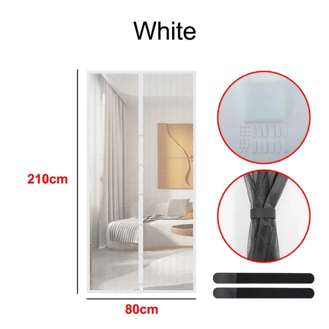 Magnetic Screen Door Curtain Anti-Mosquito Net Fly Insect Screen Mesh Automatic Closing Door Screen