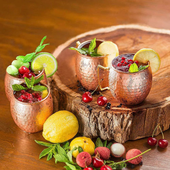 Moscow Mule Copper Mugs Metal Beer Cup Stainless Steel Copper Goblet Cocktai Wine Coffee Cup Champagne Party Bar Drinkware Tools