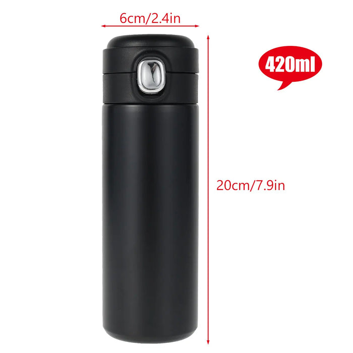 420ml Stainless Steel Thermos Double Wall Thermal Bottle Travel Mug Tea Coffee Vacuum Water Cup Thermocup Outdoor Drinking Cup