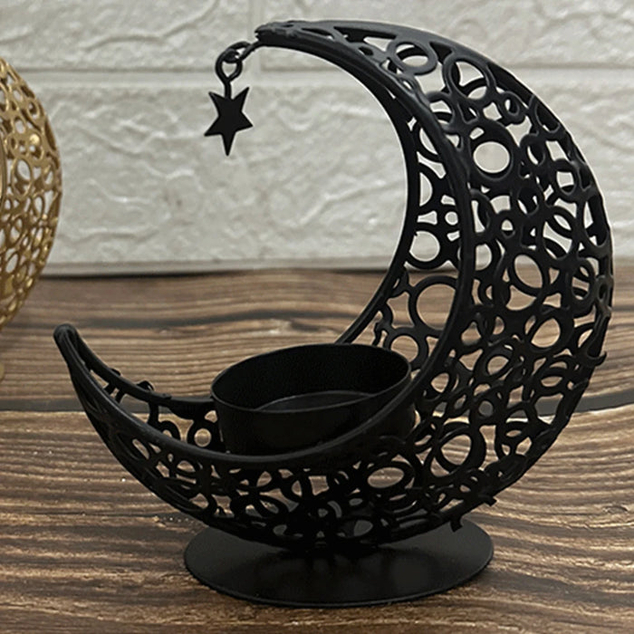 Ramadan Tea Light Holder Eid Mubarak Candle Holder Home Islamic Muslim Party Decor Eid Mubarak Table Decor for Eid Al Adha Gifts