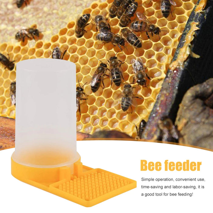 Plastic Bee Drinking Waterer Feeder Safe Non-toxic Lightweight Honey Bee Nest Door Feeding Drinking Water Box for Beekeeper