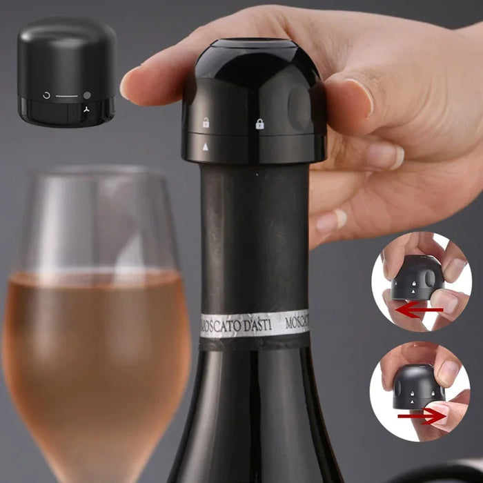 Vacuum Red Wine Bottle Cap Stopper Silicone Sealed Champagne Bottle Stopper Vacuum Retain Freshness Wine Plug Bar Tools