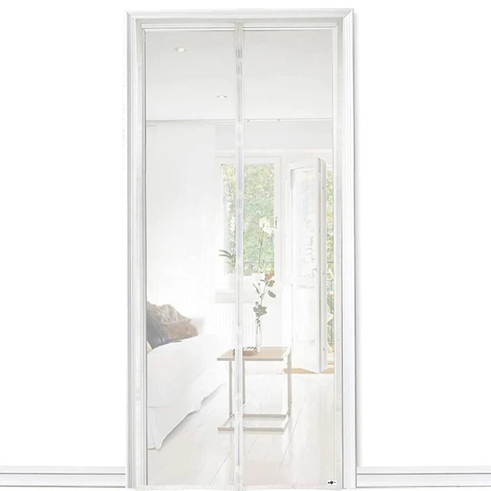 100x210CM Magnetic Screen Door Curtain Automatic Closing Mosquito Net Curtain Pet and Kid Friendly for Balcony Doors Living Room